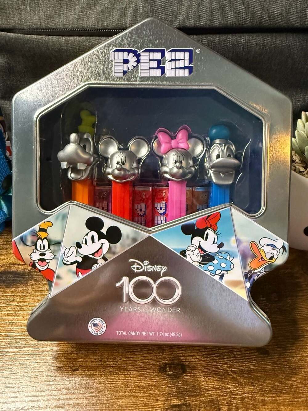 NEW Disney 100 Years Of Wonder PEZ Platinum Gift Tin